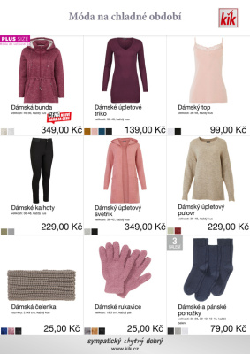 akční leták Kik textil 11.10.2021-11.11.2021