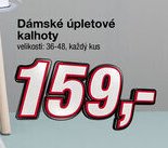 Dámské úpletové kalhoty