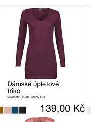 Dámské úpletové triko
