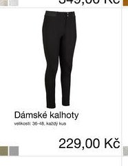Dámské kalhoty
