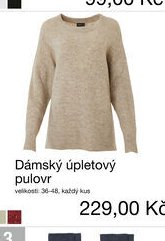 Dámský úpletový pulovr