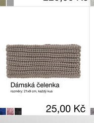 Dámská čelenka