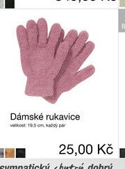 Dámské rukavice