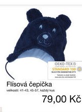 Flísová čepička
