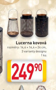 Lucerna kovová