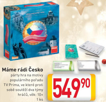 Vědomostní hra Máme rádi Česko Dino - BILLA akcniletaky.com