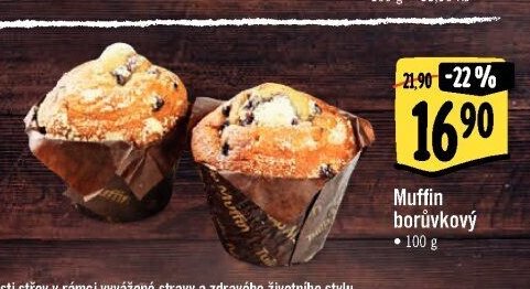 Muffin borůvkový