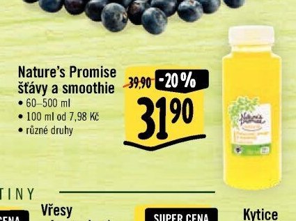 Nature's Promise šťávy a smoothie