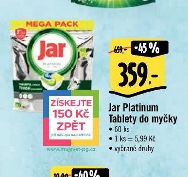 Jar Platinum Tablety do myčky