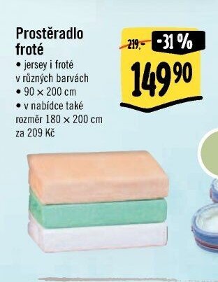 Prostěradlo froté