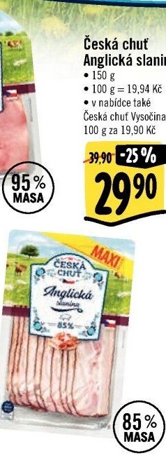 Anglická slanina Česká Chuť