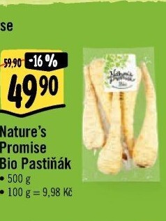 Pastiňák bio Nature'