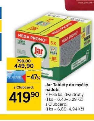 Jar Tablety do myčky nádobí
