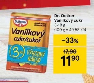 Dr. Oetker Vanilkový cukr