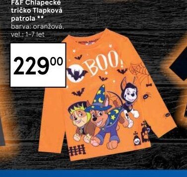 F&F Chlapecké tričko Tlapková patrola