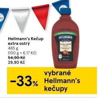 Hellmann's Kečup extra ostrý 485 g