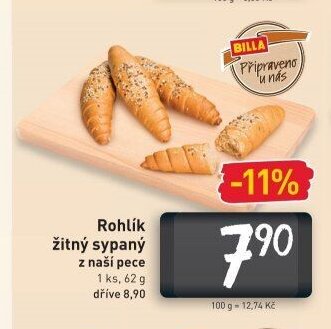 Rohlík žitný sypaný z naší pece