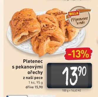 Pletenec s pekanovými ořechy z naší pece