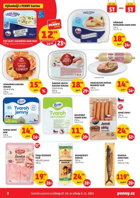 akční leták Penny Market 27.10.2021-3.11.2021