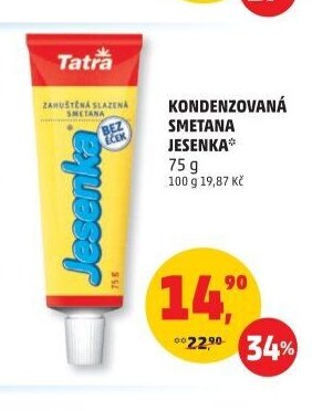Kondenzovaná smetana Jesenka
