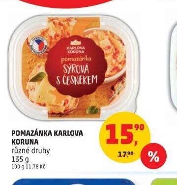 Pomazánka Karlova Koruna