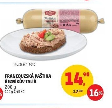 Francouzská paštika Řezníkův talíř