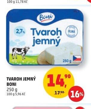 Tvaroh jemný Boni