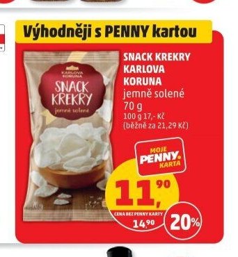 SNACK KREKRY KARLOVA KORUNA