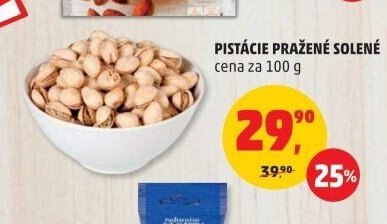 PISTÁCIE PRAŽENÉ SOLENÉ