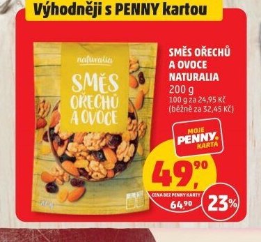 SMĚS OŘECHŮ A OVOCE NATURALIA 200 g