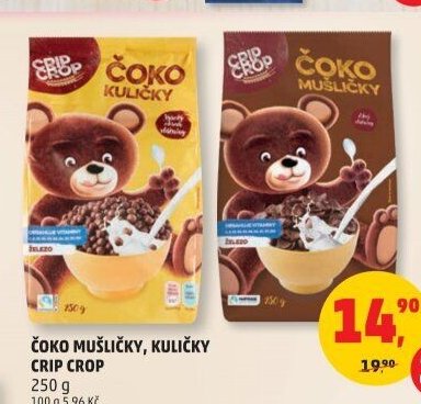 ČOKO MUŠLIČKY, KULIČKY CRIP CROP 250 g