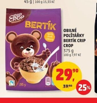 OBILNÉ POLŠTÁŘKY BERTÍK CRIP CROP 375 g
