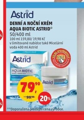 DENNÍ A NOČNÍ KRÉM AQUA BIOTIC ASTRID