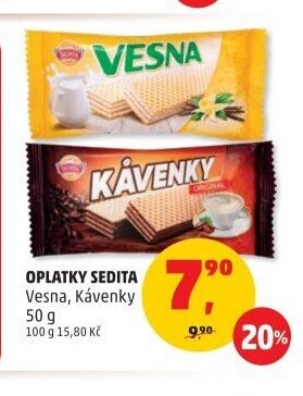 Oplatky Sedita Vesna, Kávenky