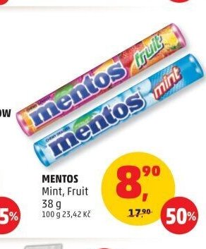 Mentos Mint, Fruit