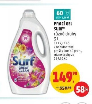 PRACÍ GEL SURF