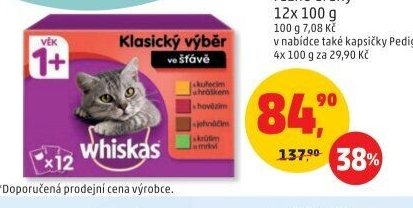 Kapsičky Pedigree, Whiskas