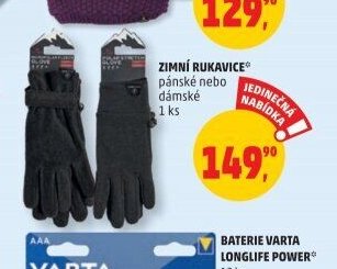 Zimní rukavice