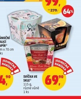 Svíčka ve skle