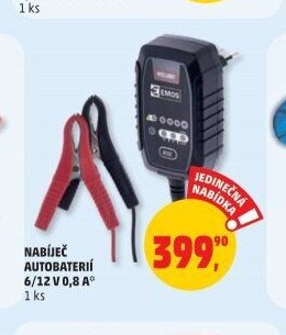 NABÍJEČ AUTOBATERIÍ 6/12 V 0,8 A