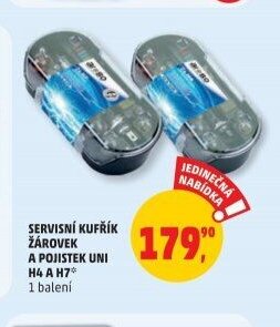 SERVISNÍ KUFŘÍK ŽÁROVEK A POJISTEK UNI H4 A H7