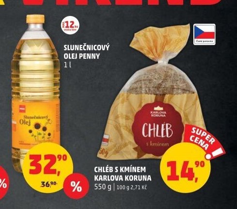 Slunečnicový olej Penny