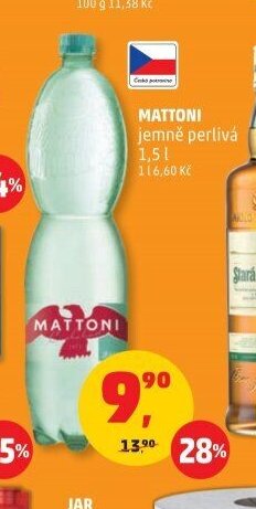 MATTONI jemně perlivá
