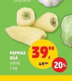 PAPRIKA BÍLÁ