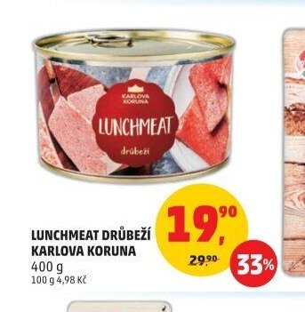 Lunchmeat drůbeží Karlova Koruna