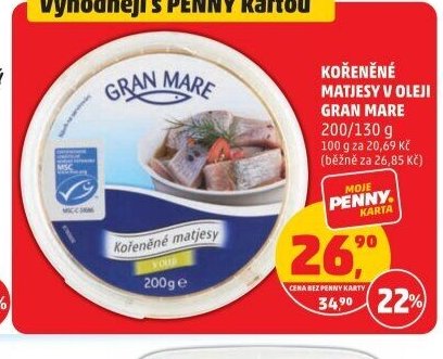 Kořeněné matjesy v oleji Gran Mare