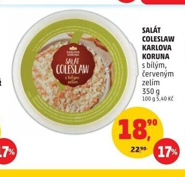 Salát Coleslaw Karlova Koruna