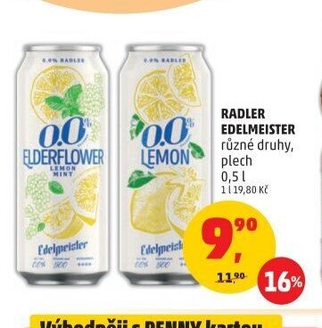 Radler Edelmeister různé druhy, plech
