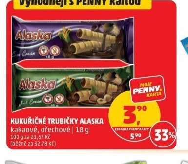 Kukuřičné trubičky Alaska