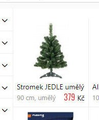 Stromek JEDLE umělý